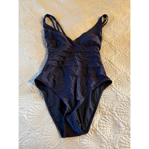 Catherine Malandrino Swimsuit Women's Size Medium M Navy One-piece NWT - Picture 1 of 6
